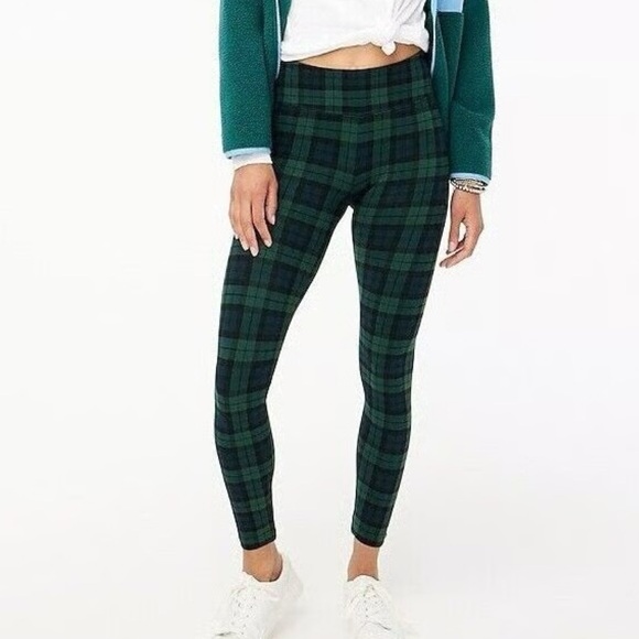 NWT! J. Crew Tartan Leggings - Picture 1 of 6
